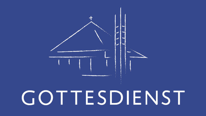 Das Logo zeigt ein Haus mit einem Dach und einem Kamin, darunter der Name "GOTTESDIENST".