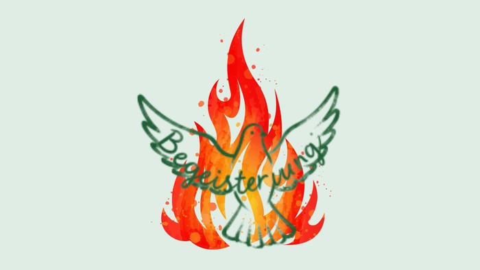 Taube in Flammen