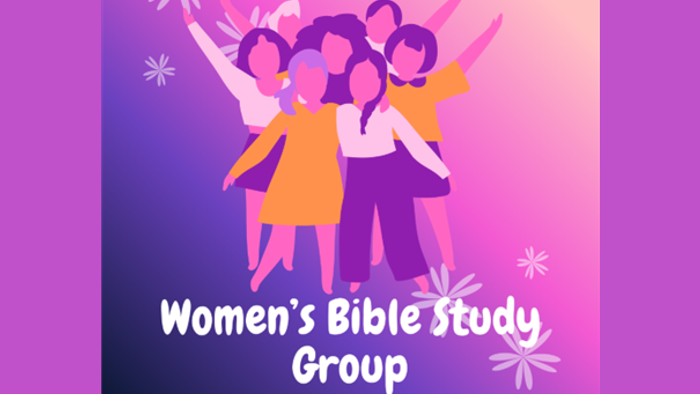 Women's Bible Study Group illustration with colorful background