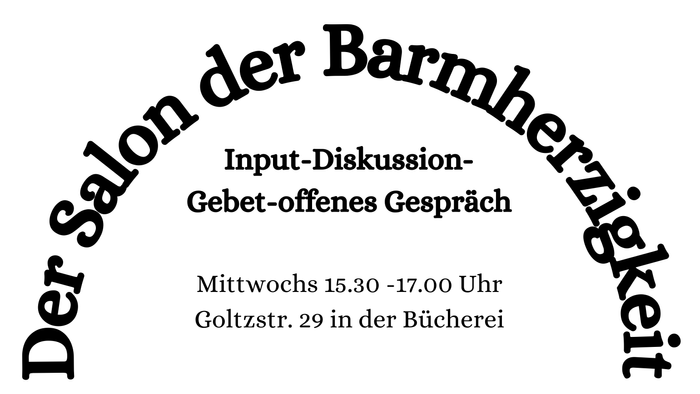 Das Plakat informiert über eine Diskussionsreihe in der Bücherei St. Matthias.