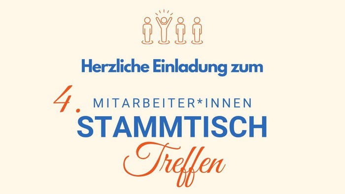 Einladungsplakat zur 4. Mitarbeiter:innen-Versammlung am 14. Januar 2026 um 18:30 im Evang. Gemeindesaal Oberwart.