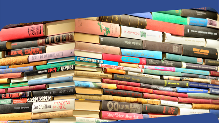 Das Bild zeigt viele Bücher auf einem Tisch