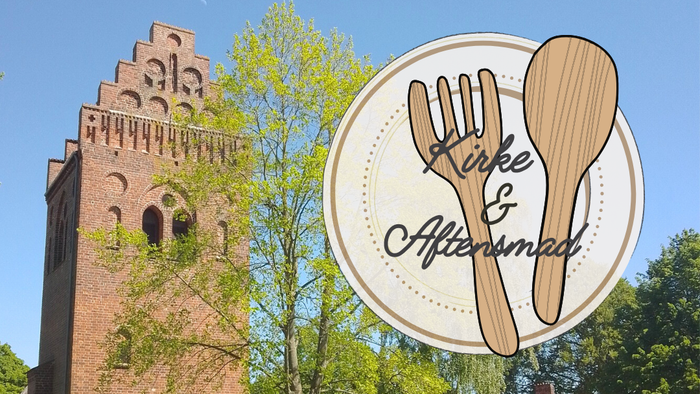 Billede af Kirke & Eftermiddag med kirke og træer