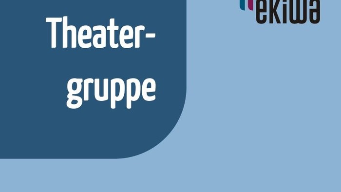 EKIWA-Logo blau. Theatergruppe.