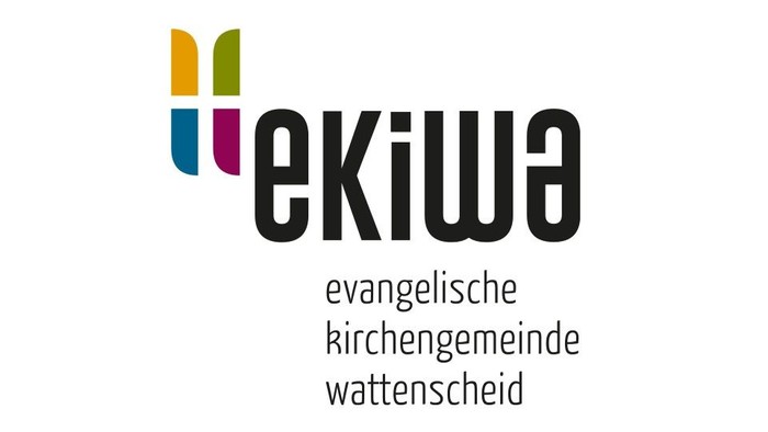 EKIWA-Logo. Schriftzug: EKIWA. Evangelische Kirchengemeinde Wattenscheid.