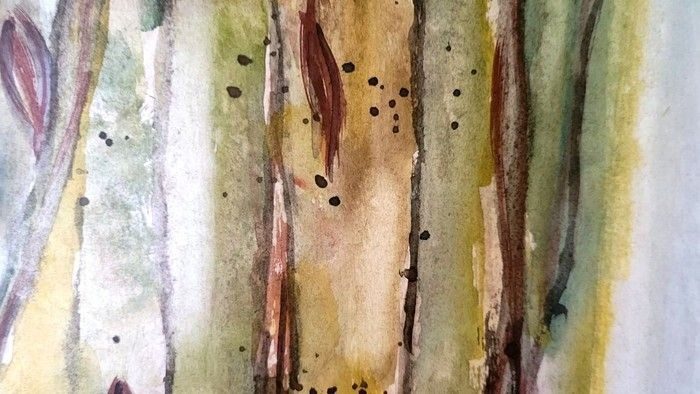 Aquarell in Erdfarben