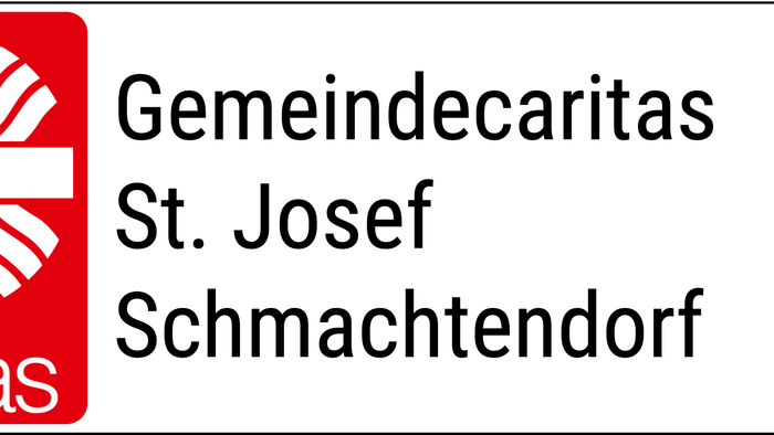 Logo der Gemeinde St. Josef Schmachtendorf mit dem Caritas-Symbol.