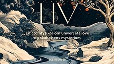 En bogomslag med titlen *"Fra Lys Til Liv"* udforsker atomfysik, universets kærlighed og livets mysterium i en kosmisk, kunstnerisk stil.
