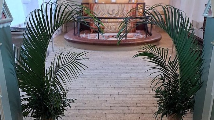 Palmegrene i Ramløse kirke