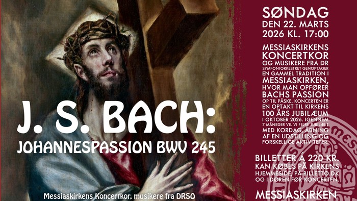 Plakatannoncering for J.S. Bachs *