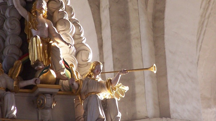 Engel auf dem Altar der Oberkirche