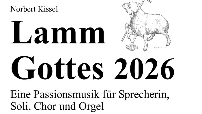 Plakat für einen Karfreitags-Musikgottesdienst **