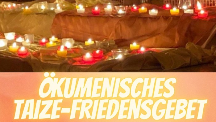 Ökumenisches Taize-Friedensgebet am 1. Sonntag des Monats um 19 Uhr, Termine und Orte in Köln.