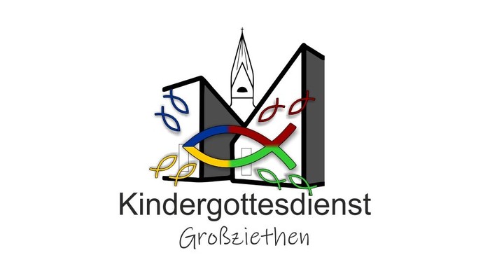 Das Logo zeigt einen Kindergarten mit verschiedenen Spielzeugen und dem Namen
