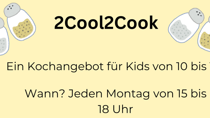 Kochkurs für Kinder im Alter von 10-14 Jahren, jeden Montag von 15-18 Uhr mit Nudel- und Suppenrezepten.