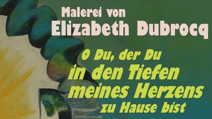 Plakat für die Kunstausstellung von Elizabeth Dubrocq vom 11. Januar bis 12. März 2016.