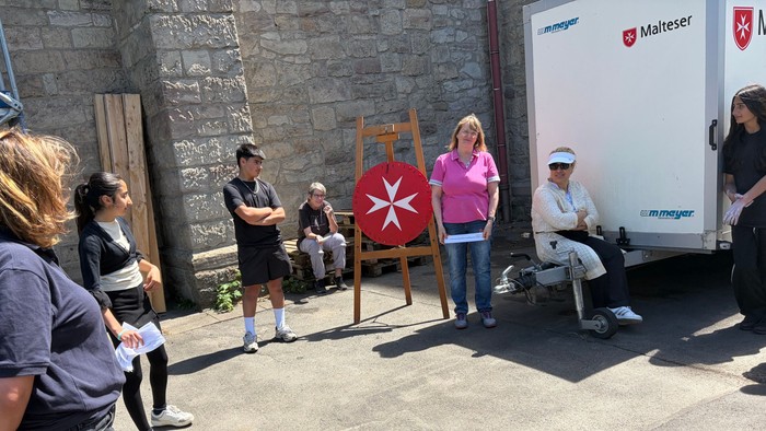 Helferbesprechung am Kirchort Sankt Joseph