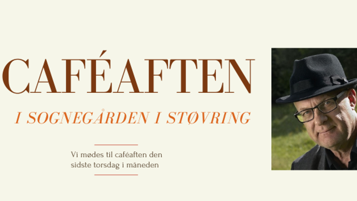 Invitation til caféaften med titlen