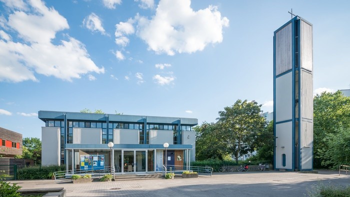 Außenansicht der Martin Luther King Kirche