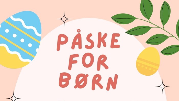 Påskearrangement for børn med aktiviteter som æggejagt, kreative værksteder og lege ved Hammel Kirke.