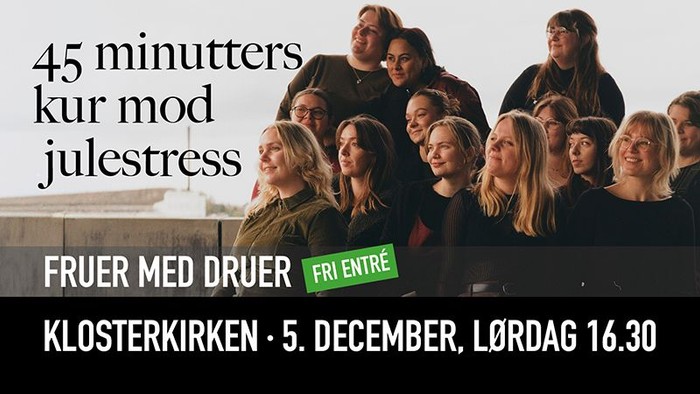 45 minutters kur mod julestress. Fruer med druer