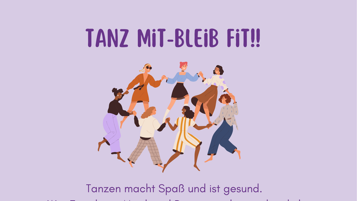 Tanzveranstaltung mit Spaß und Bewegung, montags 15-16:30 Uhr, 3 € Eintritt, Leitung Anna Hufsky-Winkler, Ev. Cyriakusgemeinde Frankfurt.
