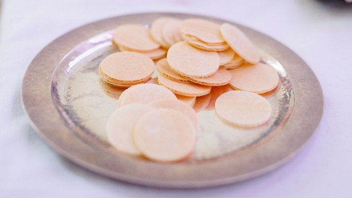 Obladen auf einem Silberteller