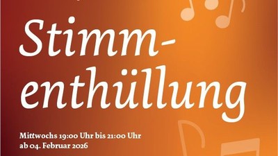 **Einladung zum Stimm-Workshop**

Entdecken Sie Ihre Stimme bei unserer **Stimm-Enthüllungssession** am **4. Februar 2026** in der **Deutschen Oper**.

Wir freuen uns auf Ihre Teilnahme!