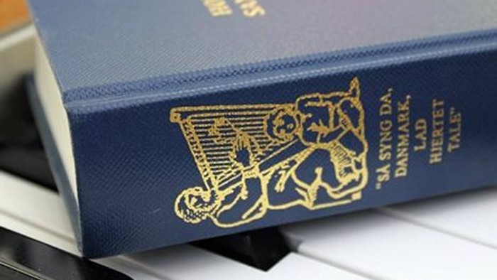 Blå pas med guldtryk og køreskøbskurv, liggende på papir.