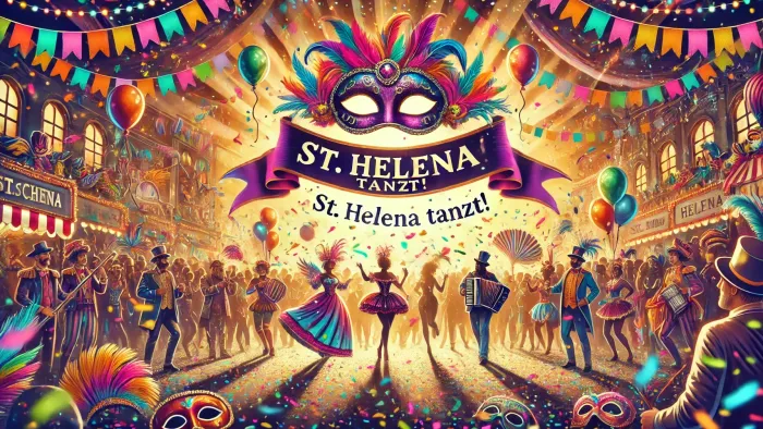 Vibrierendes St.-Helena-Fest mit bunten Masken und ausgelassener Stimmung