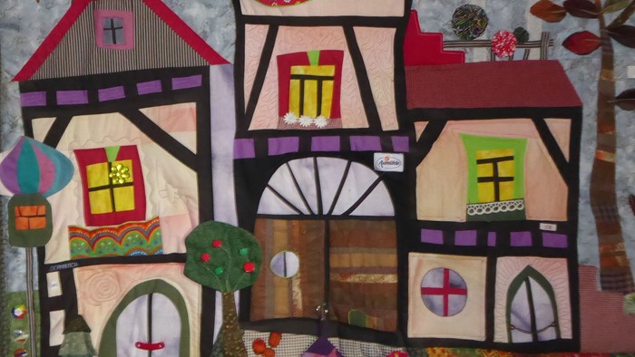 Wandbehang Patchwork von B. Loob, Klein-Eichen