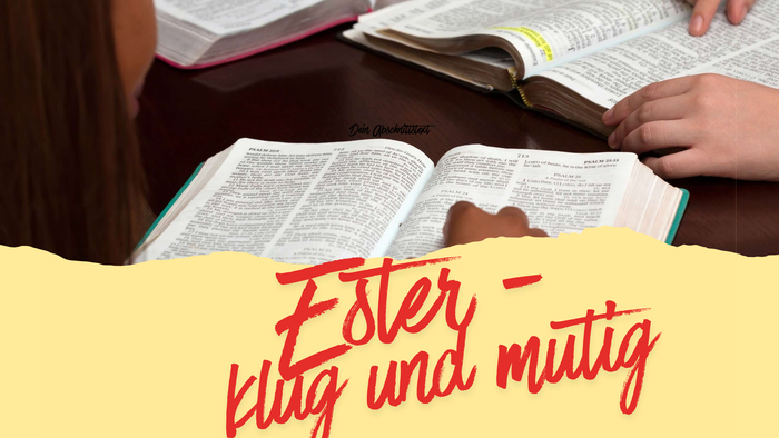 Plakat für die Ökumenische Bibelwoche zur Förderung von Osterreflexion, Kreativität und Bibelstudium vom 3. März bis 26. Dezember.