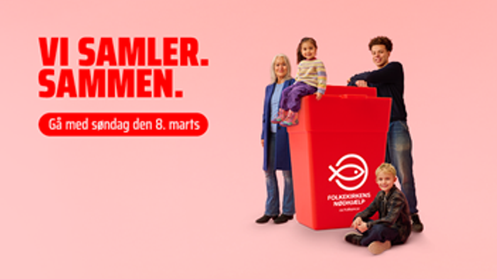 En familie samler donationer sammen til en velgørenhedsarrangement den 8. marts for at fremme fællesskabsengagement.