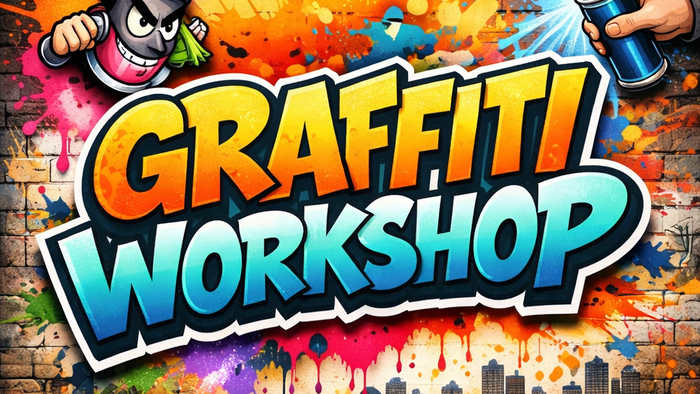 Graffiti Workshop Titelbild. Schriftzug 
