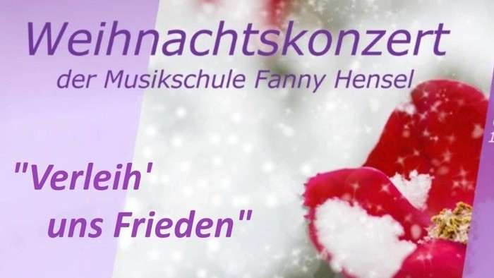 Plakat Weihnachtskonzert 2025 Musikschule