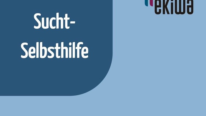 EKIWA-Logo blau. Suchtselbsthilfe