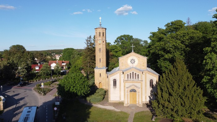 Luftaufnahme Kirche Caputh