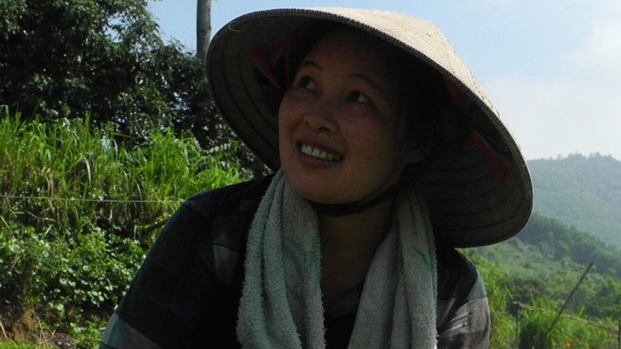 En markarbejder i Asien