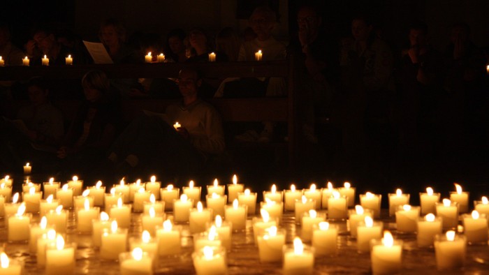 Kerzenmeer, Bild zu Lichtmess