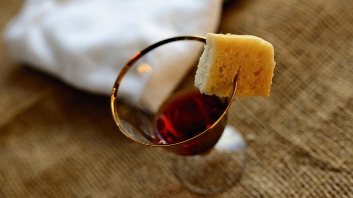 Agape, Brot und Wein