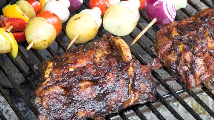 Grillet kød på risten