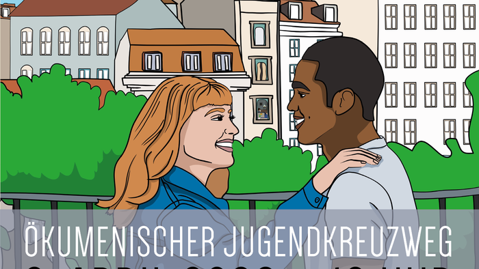 Ökumenischer Jugendkreuzweg. Details wie in der BEschreibung