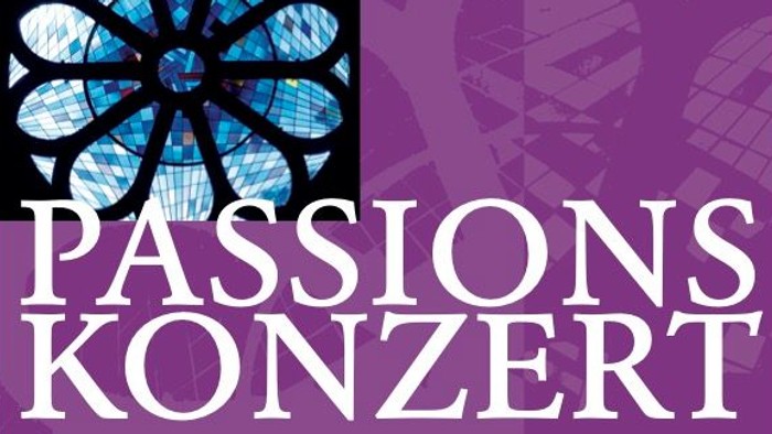 Plakat für ein Passionskonzert mit klassischer Musik in der Evangelischen Pauluskirche Zehlendorf am 29. März 2026.