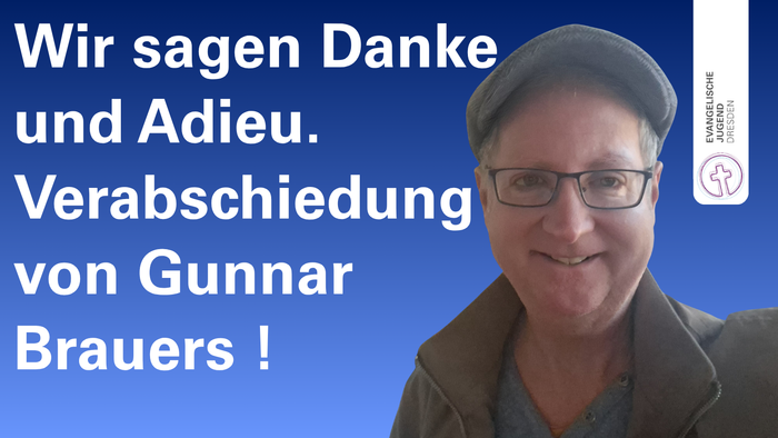 Eine Abschiedsbotschaft auf Deutsch, die Gunnar Brauers im Namen einer Organisation dankt und verabschiedet.