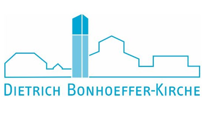 Logos evangelischer Kirchen in der Region Köln-Bonn, darunter die Dietrich-Bonhoeffer-Kirche und Evangelisch Leben in Köln-Weiden/Lövenfeld.