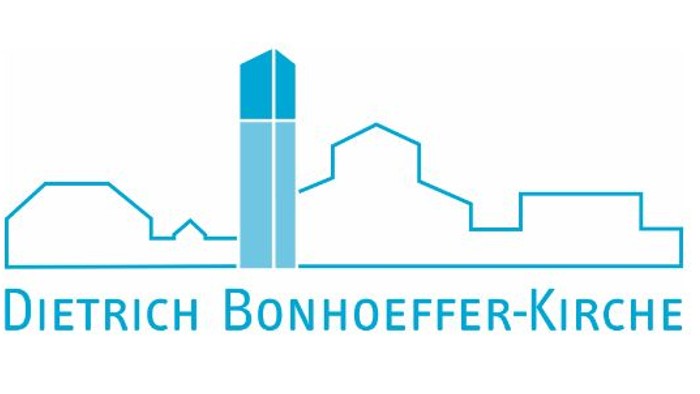Logos evangelischer Kirchen in der Region Köln-Bonn, darunter die Dietrich-Bonhoeffer-Kirche und Evangelisch Leben in Köln-Weiden/Lövenfeld.