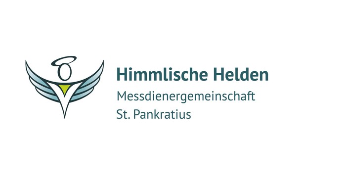 Logo für „Himmlische Helden“, eine Messdienergemeinschaft (Jugendministrantengruppe) der St. Pankratius-Kirche.