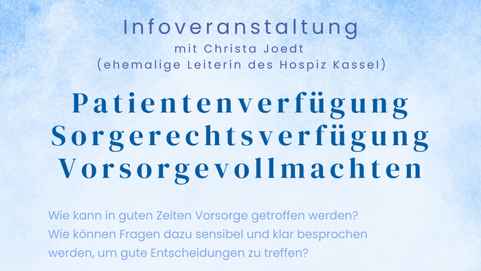 Patientenverfügung Sorgerechtsverfügung Vorsorgevollmacht