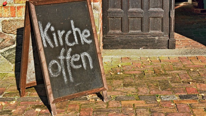 Schild mit 