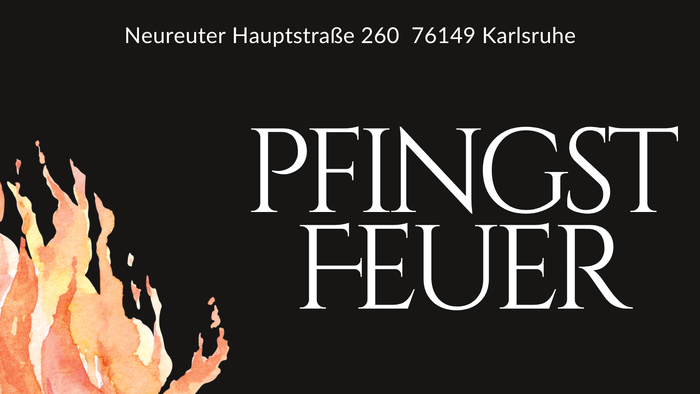 Pfingstfeuer am Samstag, 23. Mai um 21 Uhr im Pfarrgarten Nord Neureut